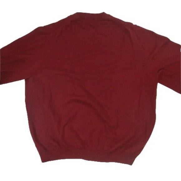 Brooks Brothers 346 Crew Neck Sweater Red Cashmere Blend Pullover Mens L… - Picture 2 of 6